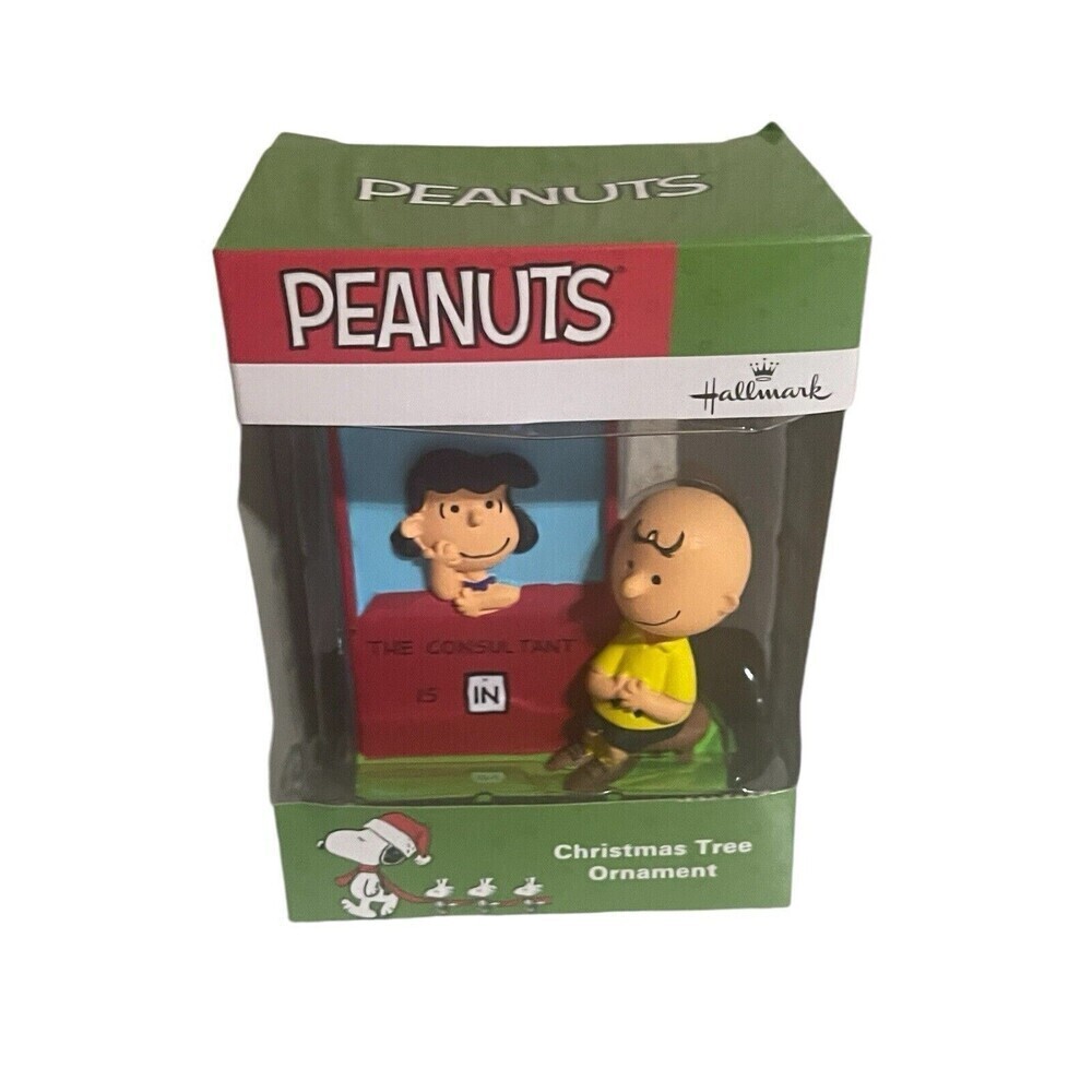 Hallmark 2016 Peanuts Christmas Tree Ornament Charlie Brown & Lucy